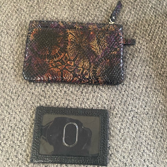 Lodis Black Card Holder and Vibrant Floral Pouch - Picture 3 of 3